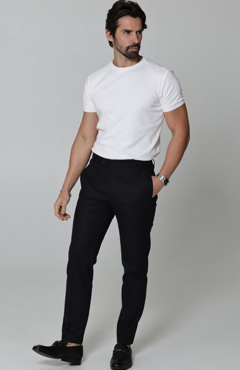 Verona Breathable Linen Pants Black