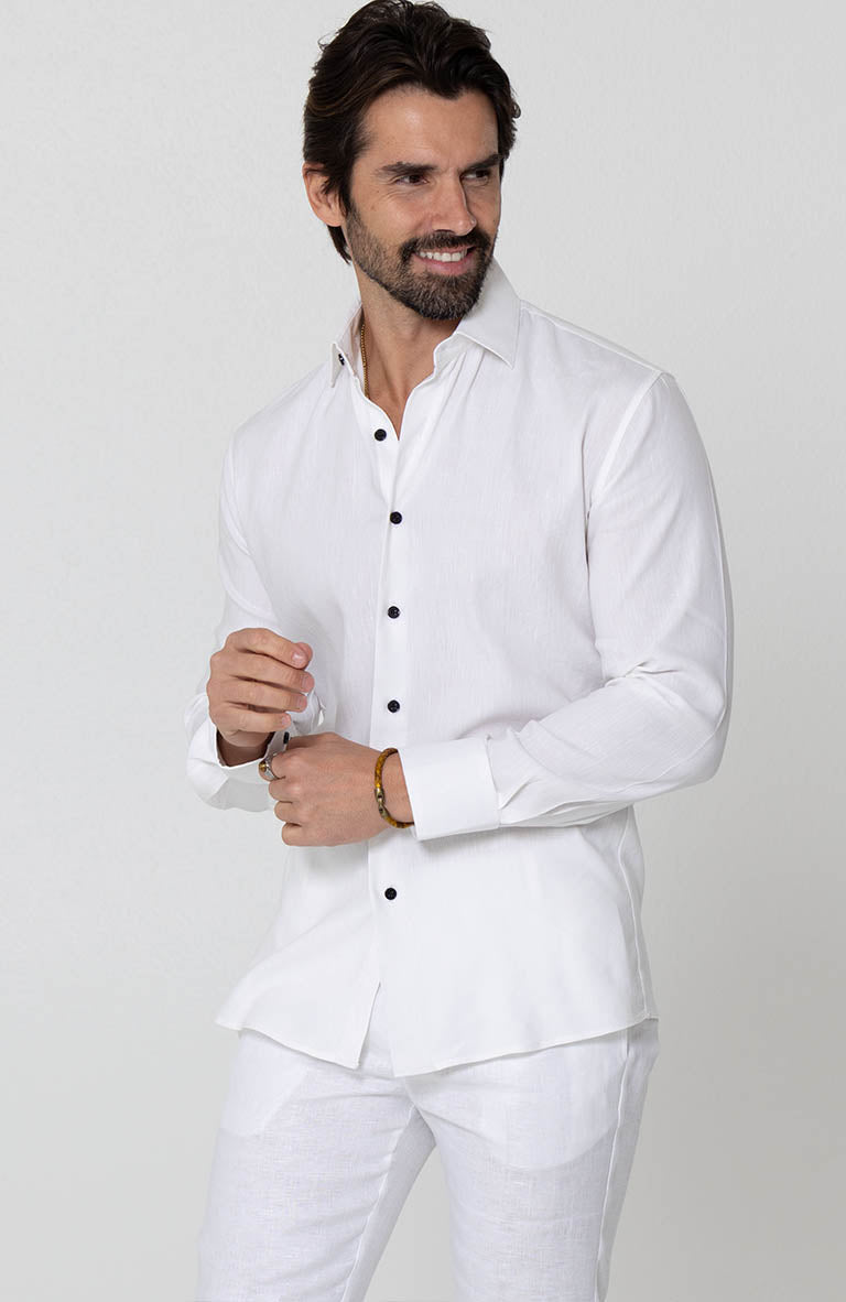 Bradford Groom Shirt with White Verona Pants