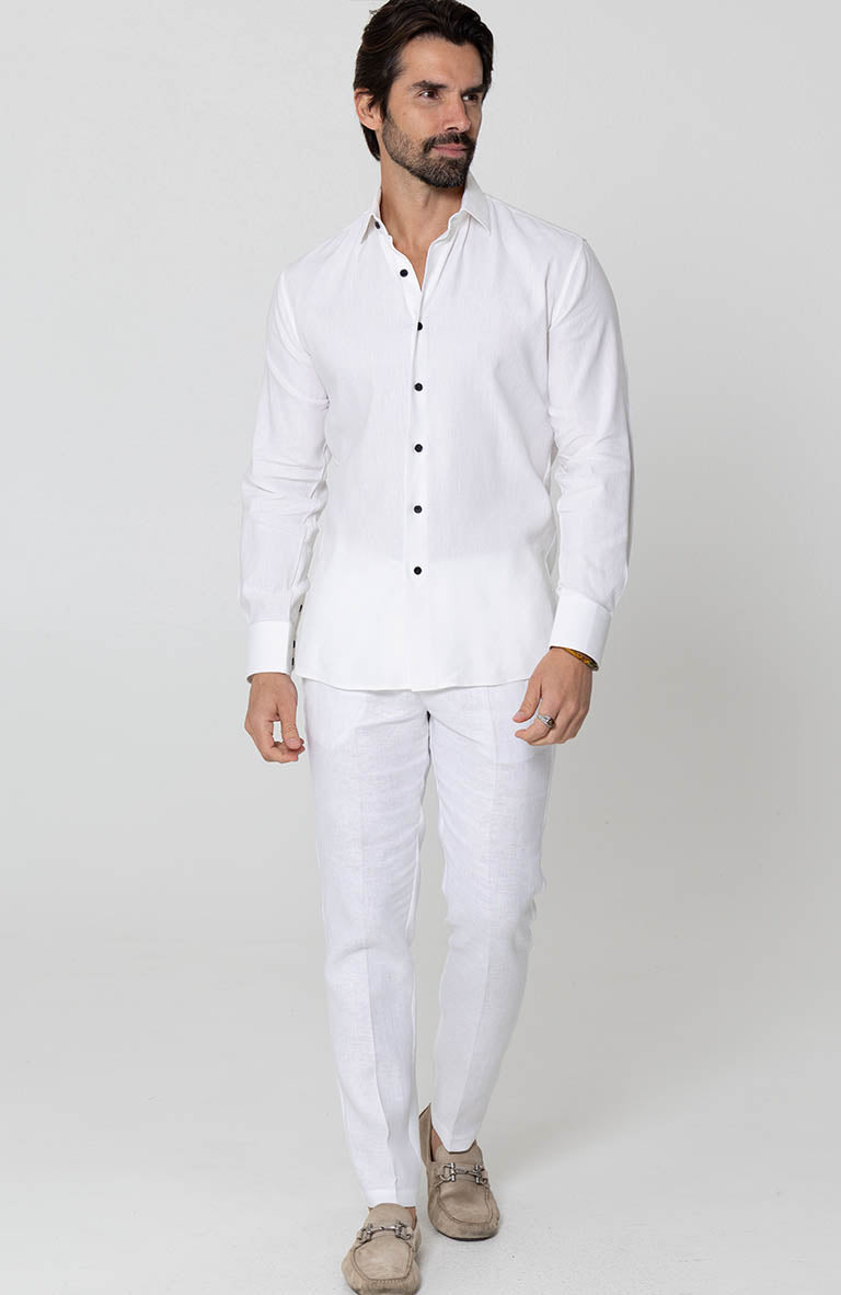 Bradford Groom Shirt with White Verona Pants