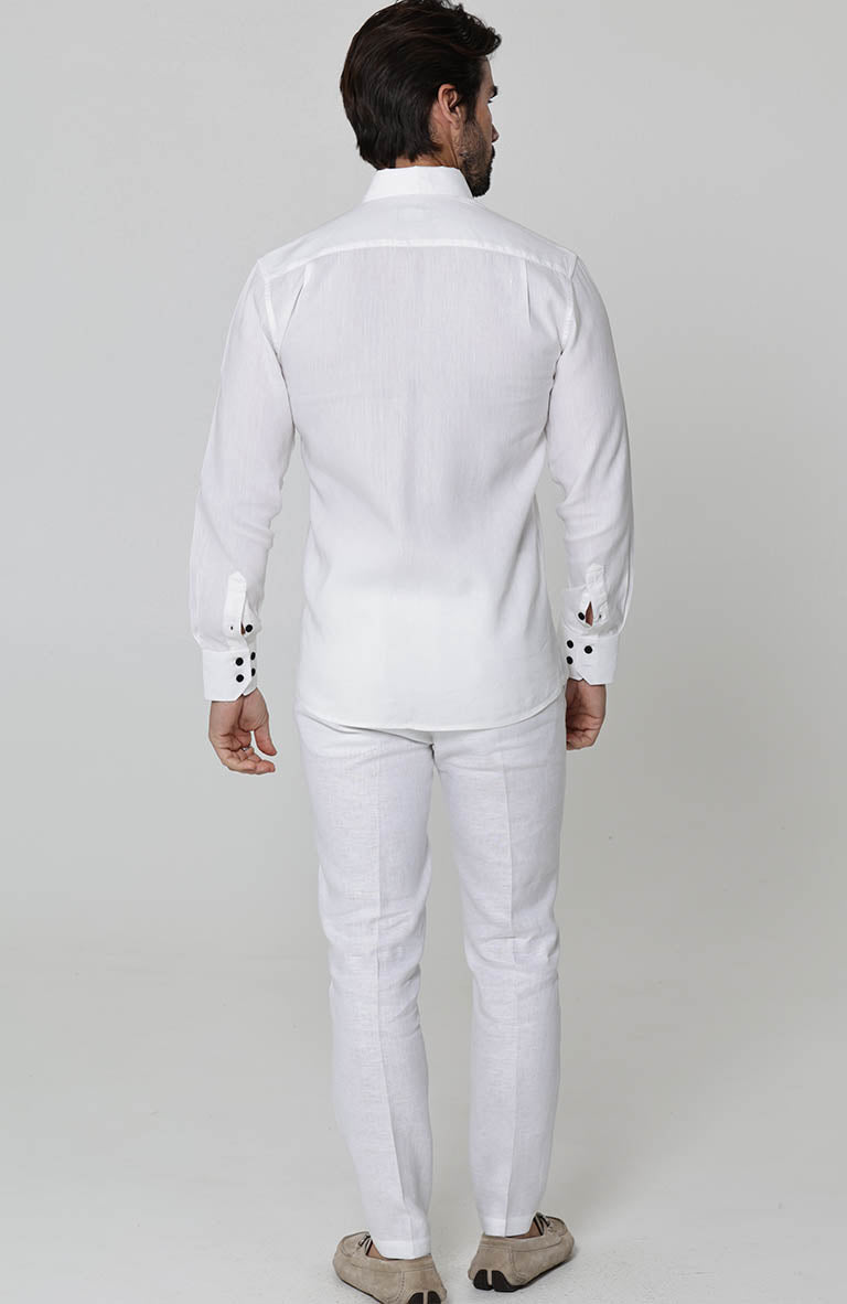Bradford Groom Shirt with White Verona Pants