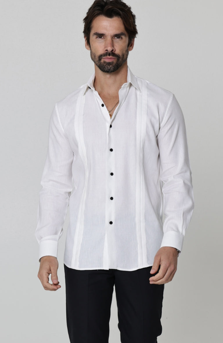 Beckford Pintuck Groom Shirt with Black Verona Pants