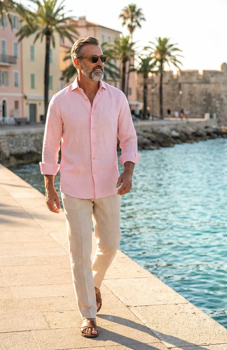 Bradford Classic Fit Button Down Linen Shirt