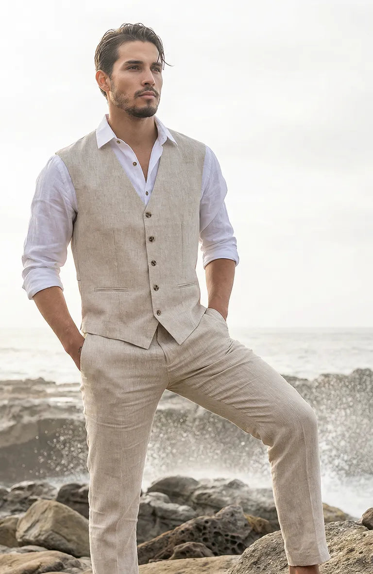 Monaco Vest in Natural