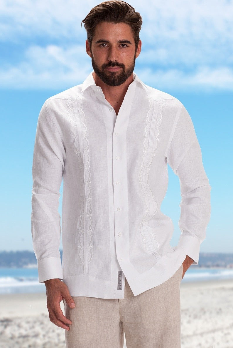 Guayabera Embroidery: Subtle vs Bold – Which Looks Better for Your Wedding