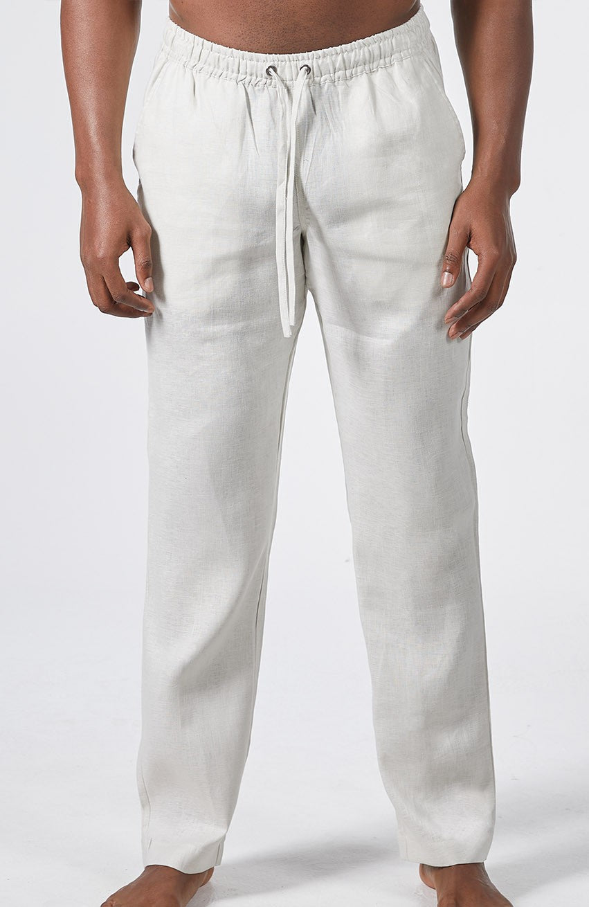 Velero Drawstring Men's linen Pants in Light Sand