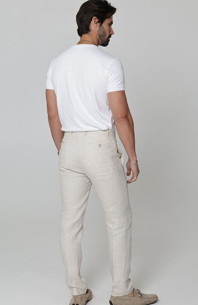 Men's Verona Linen Pants in Natural