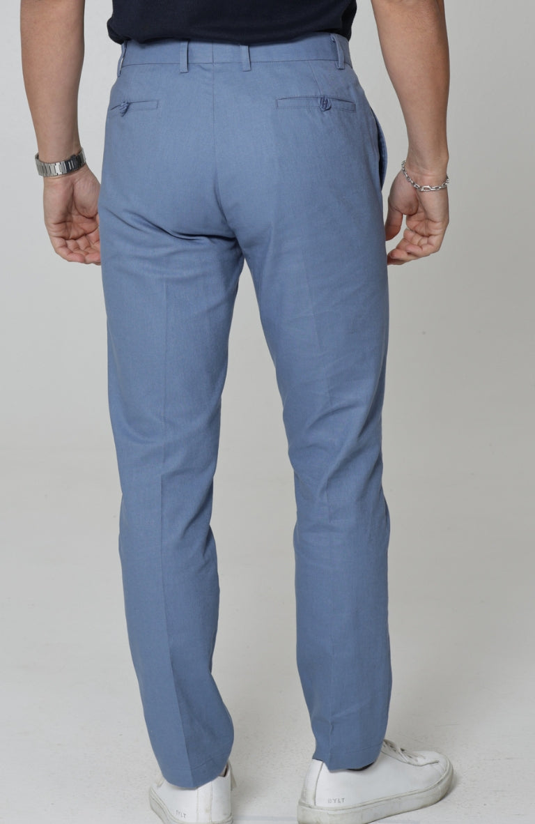 Men's Verona Linen Pants in Heritage Blue