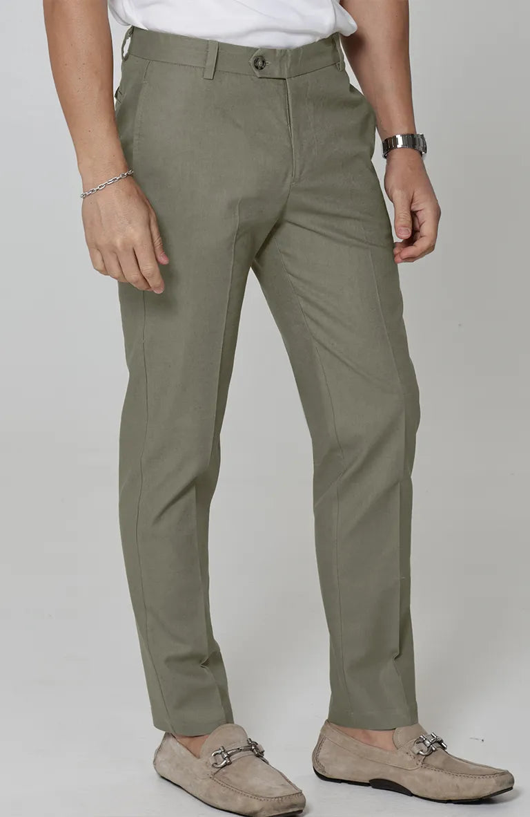 Verona Linen Pants in Olive