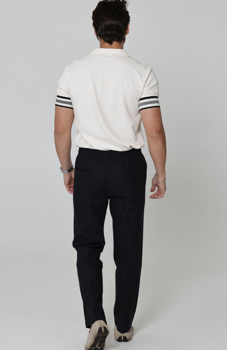 Men's Velero Lightweight Linen Pants in Black