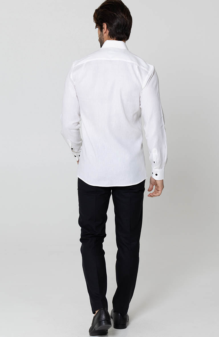 Beckford Pintuck Groom Shirt with Black Verona Pants