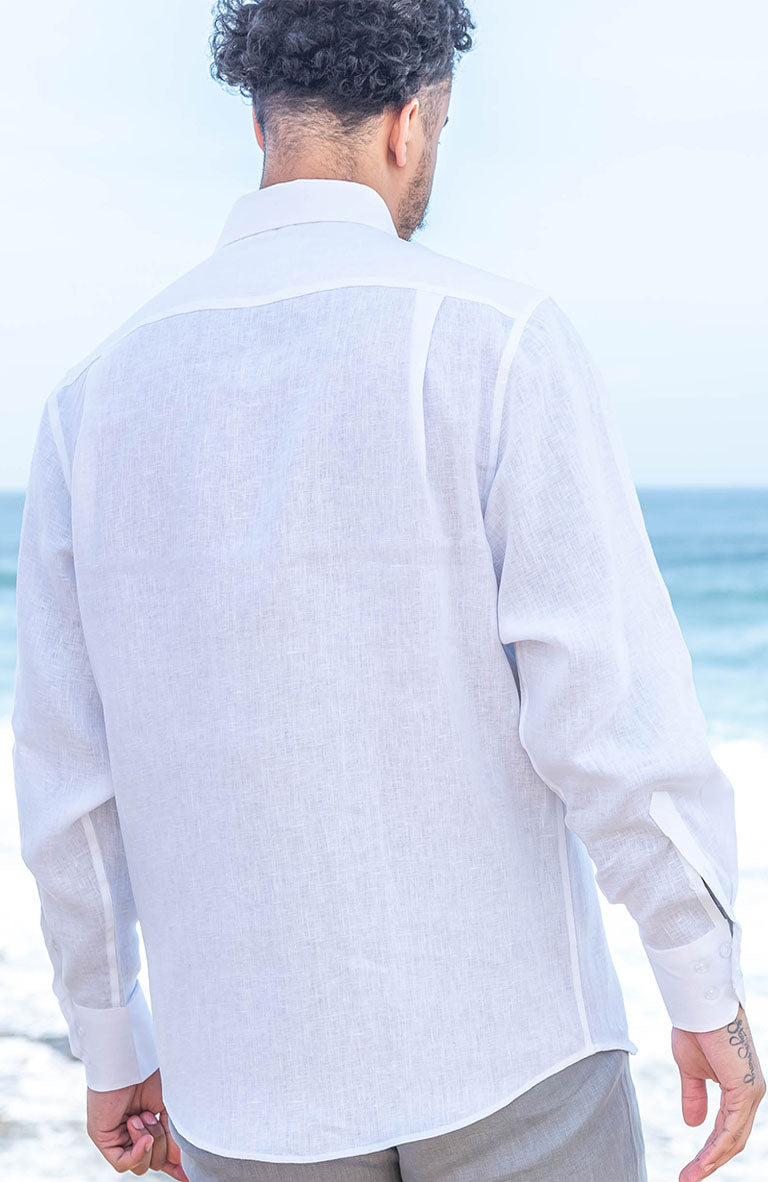 White Shirt Back View