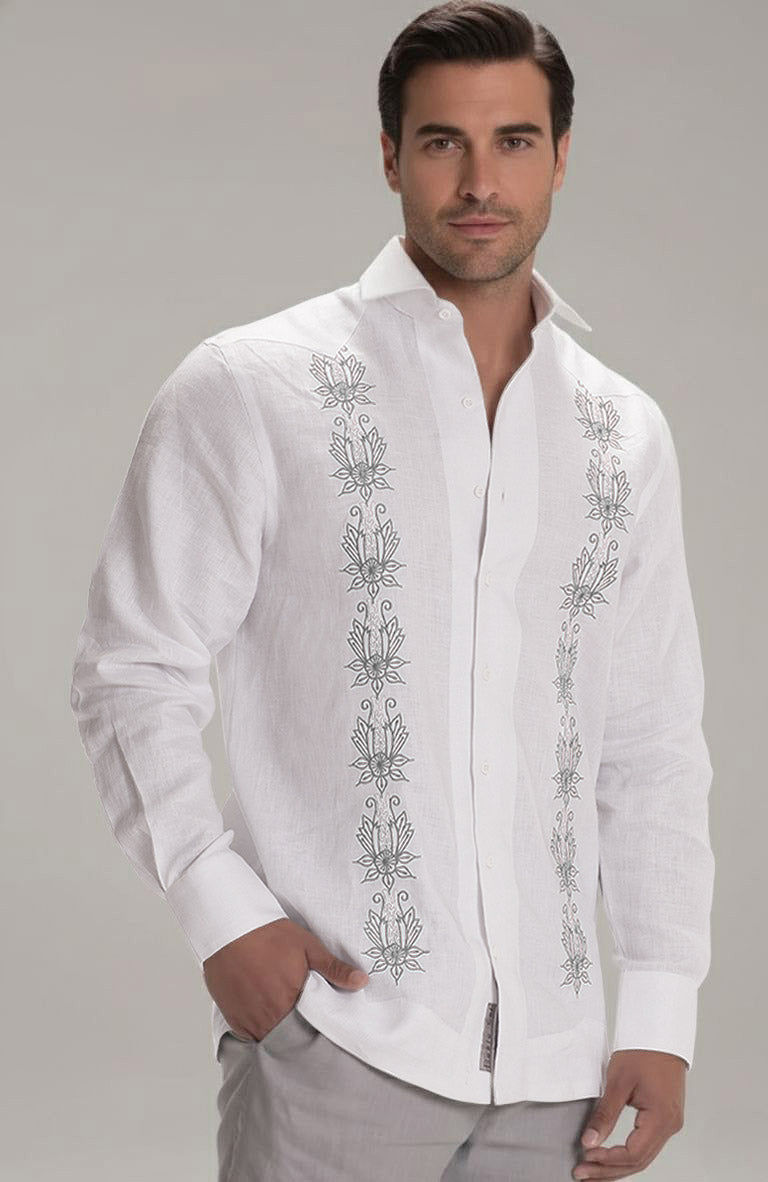 Casares- White With Steel Gray Shirt and Steel Gray Verona Pants